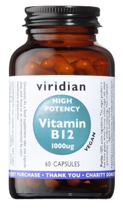 VIRIDIAN VITAMIN B12 1000 MCG 60 CAPS
